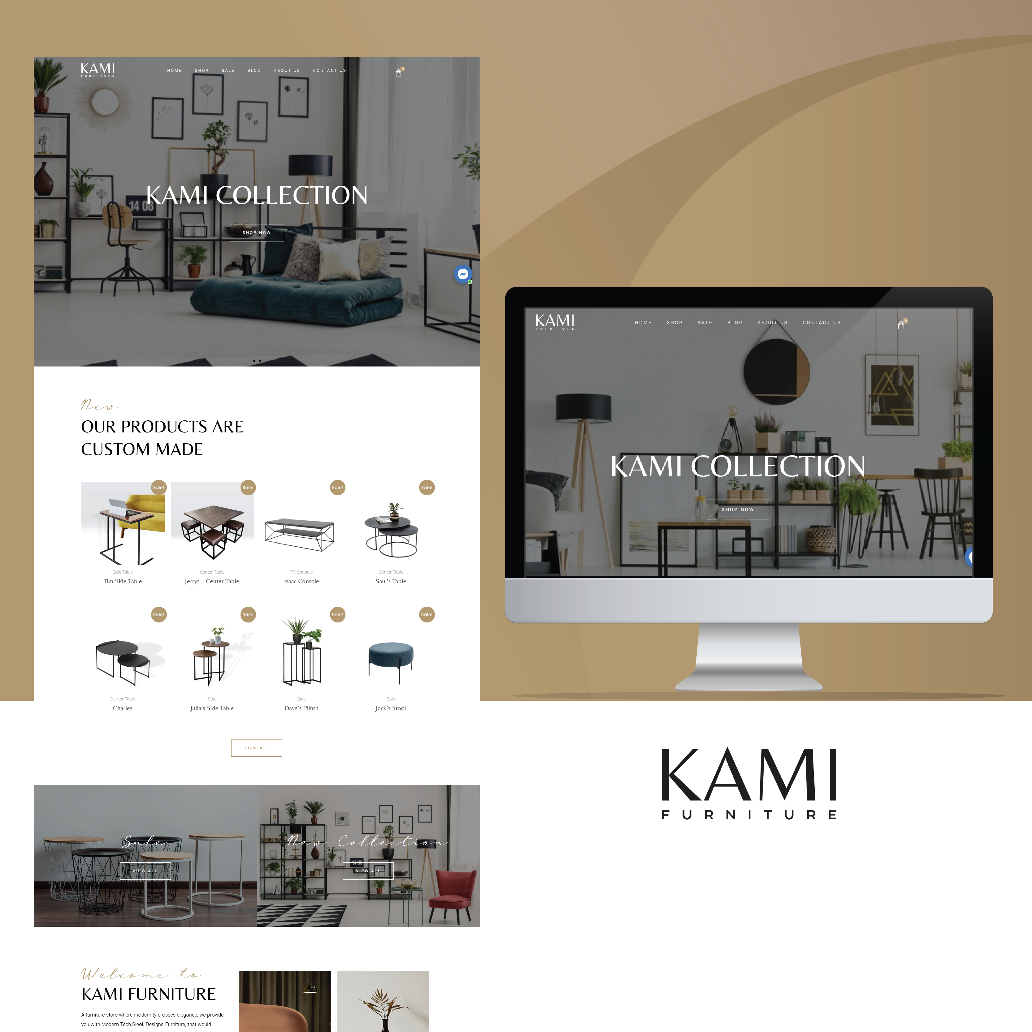 kami website design portfolio